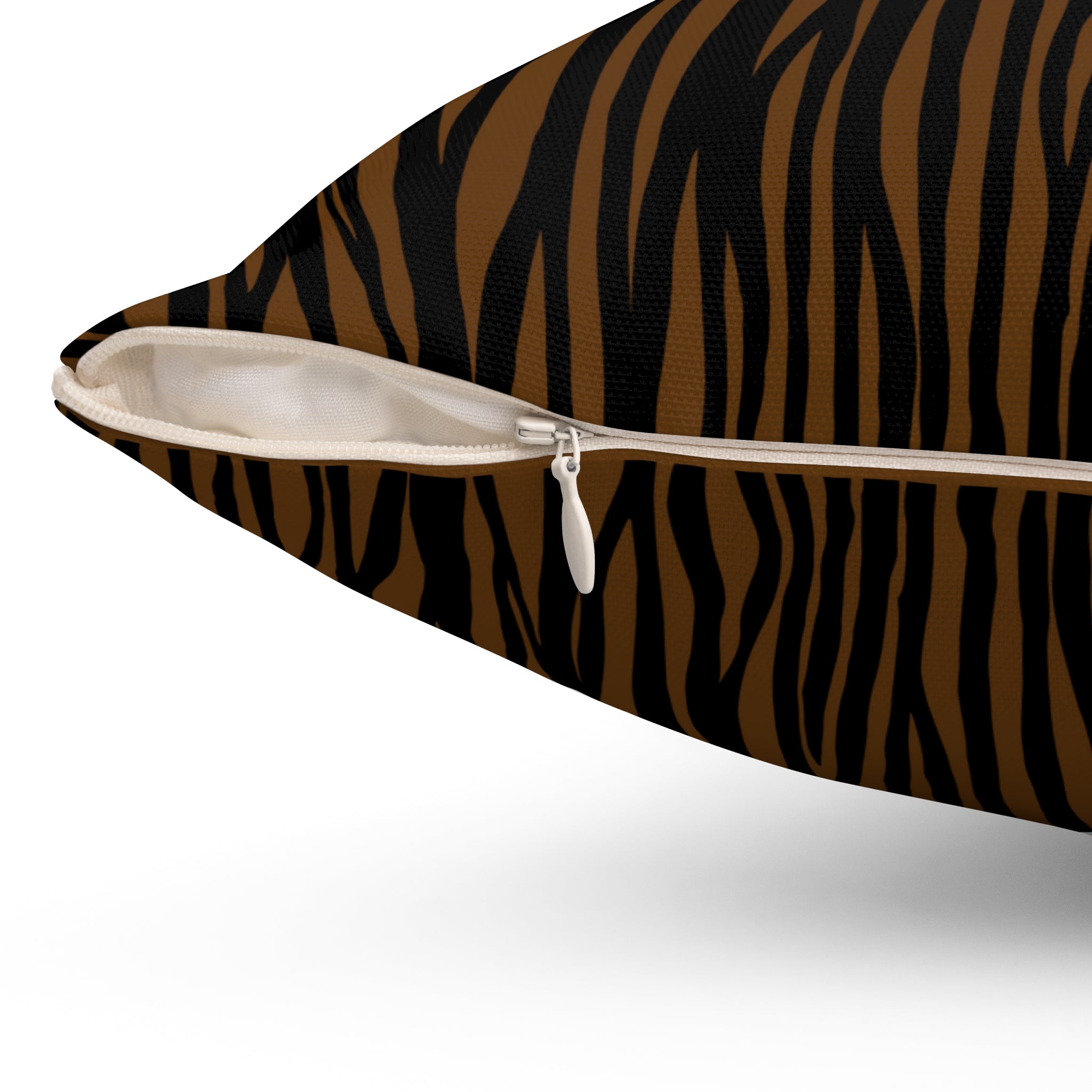 Modern Rustic Spun Polyester Square Pillow - Tree Bark Design for Cozy Home Decor